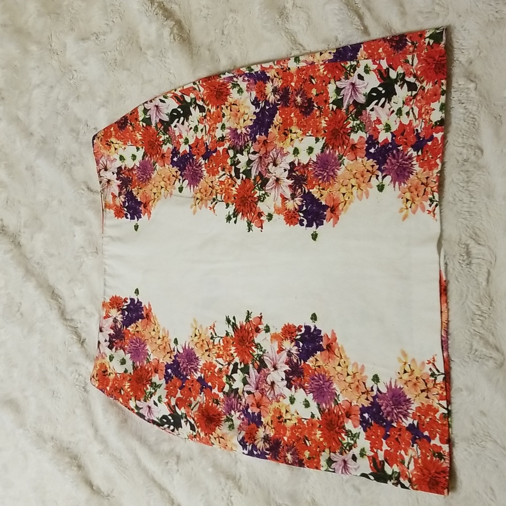 Marisa Christina Womens Skirt Size 2 Floral Pencil Straight